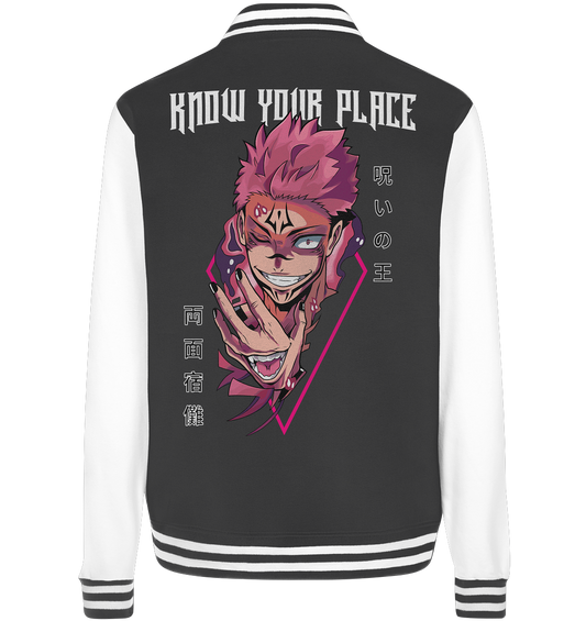 Sukuna X Know Your Place - College Jacket