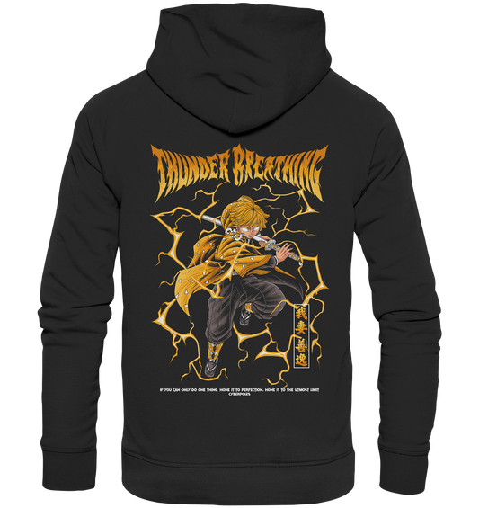 Zenitsu X Thunder Breathing - Organic Basic Hoodie