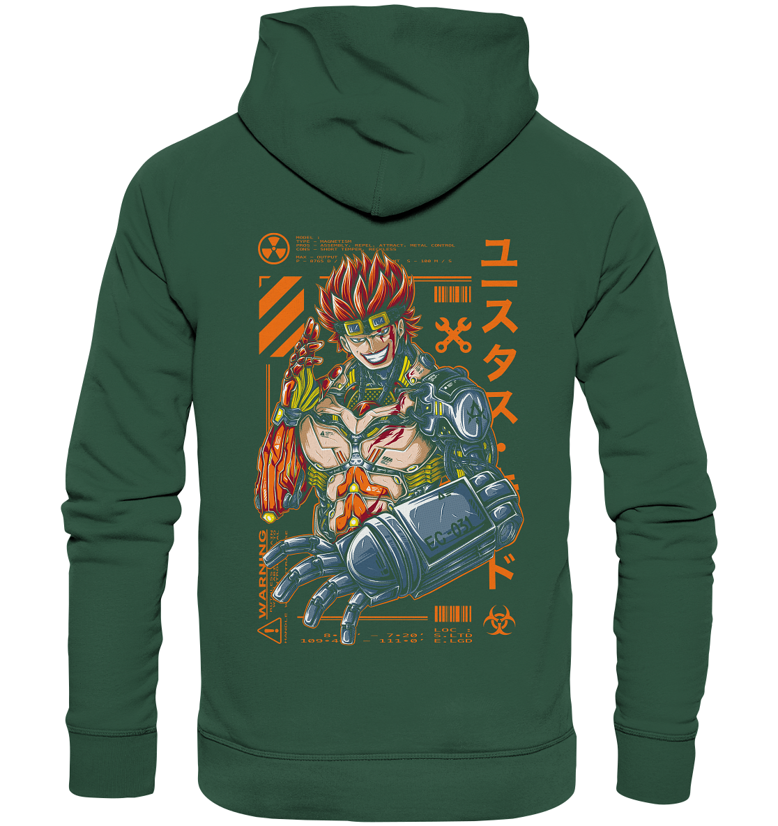 Eustass Kid - Organic Basic Hoodie