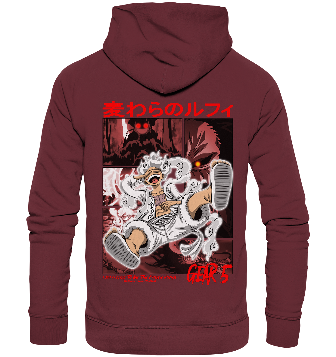 Luffy X Gear 5 - Organic Basic Hoodie