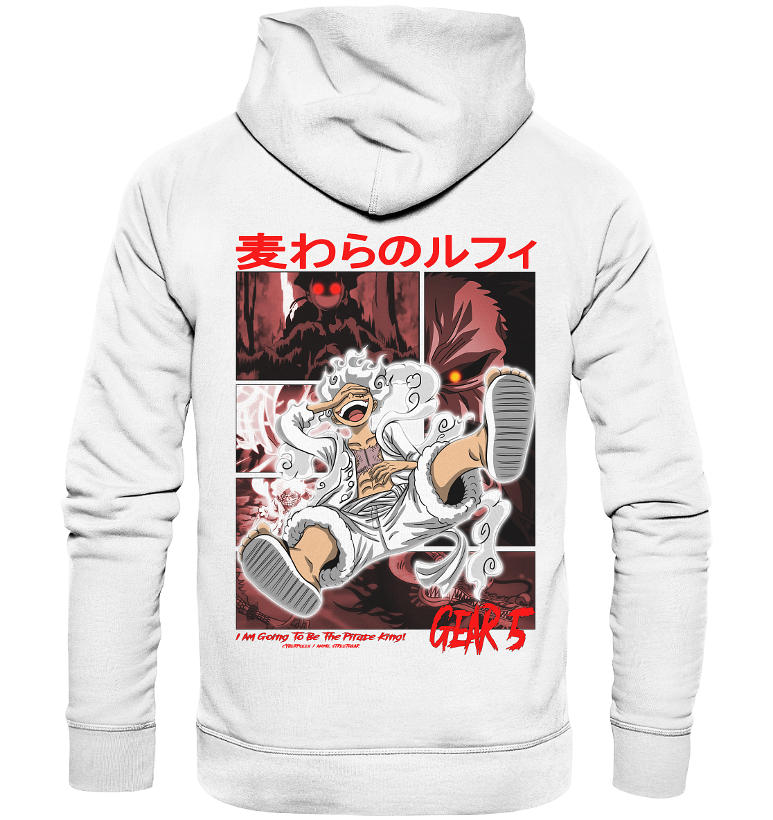 Luffy X Gear 5 - Organic Basic Hoodie
