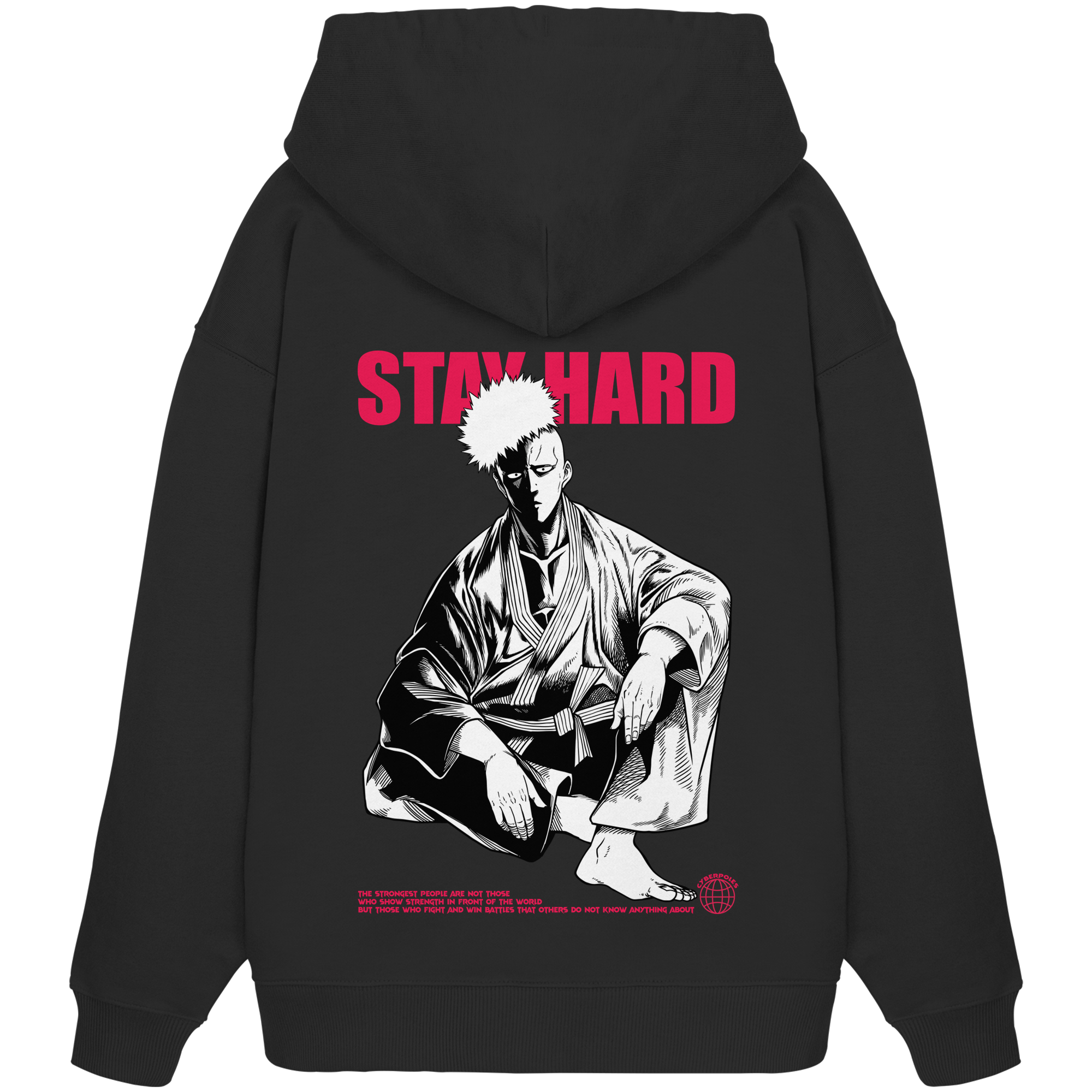 Saitama X Stay Hard - Organic Oversize Hoodie