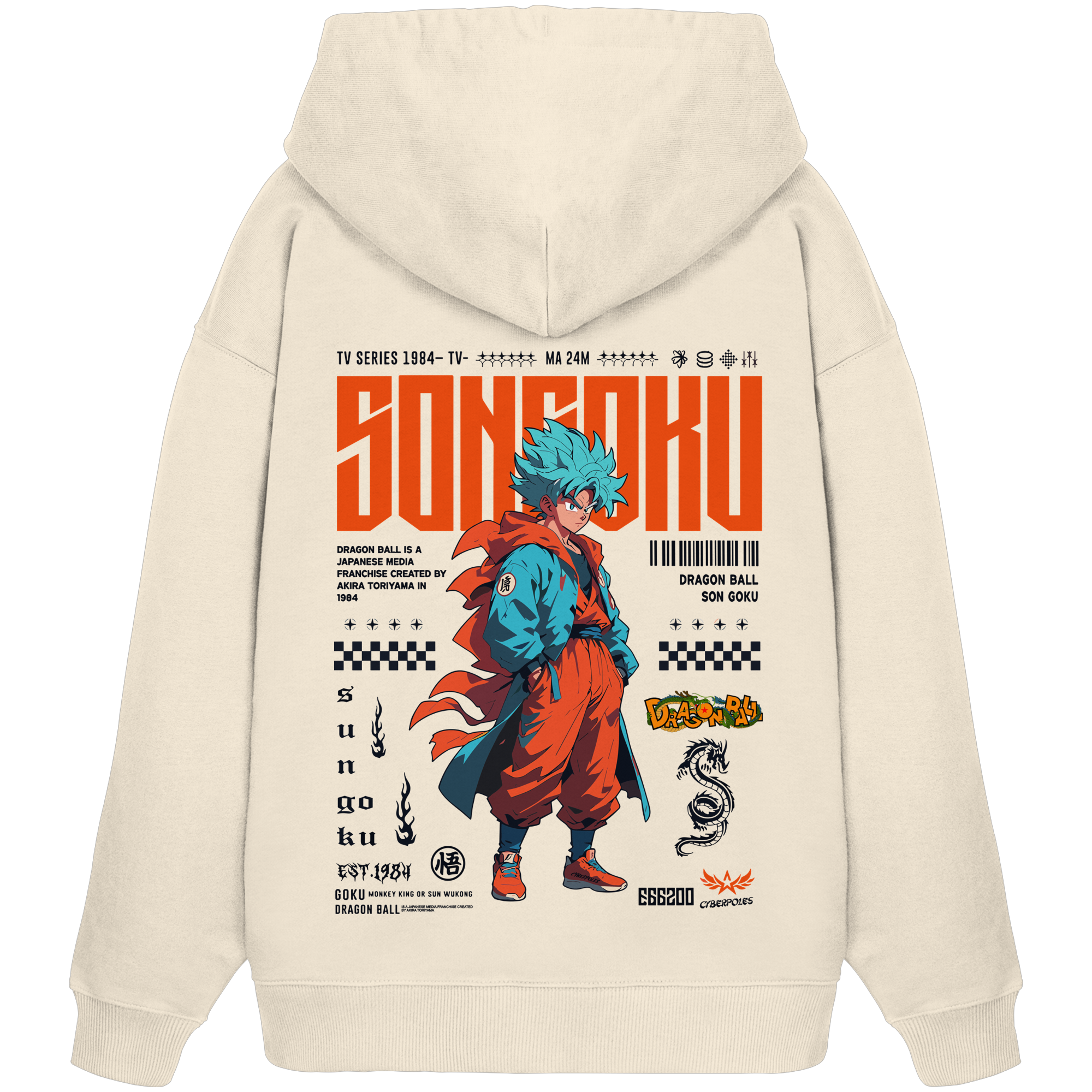 Goku X Sun Wukong - Organic Oversize Hoodie