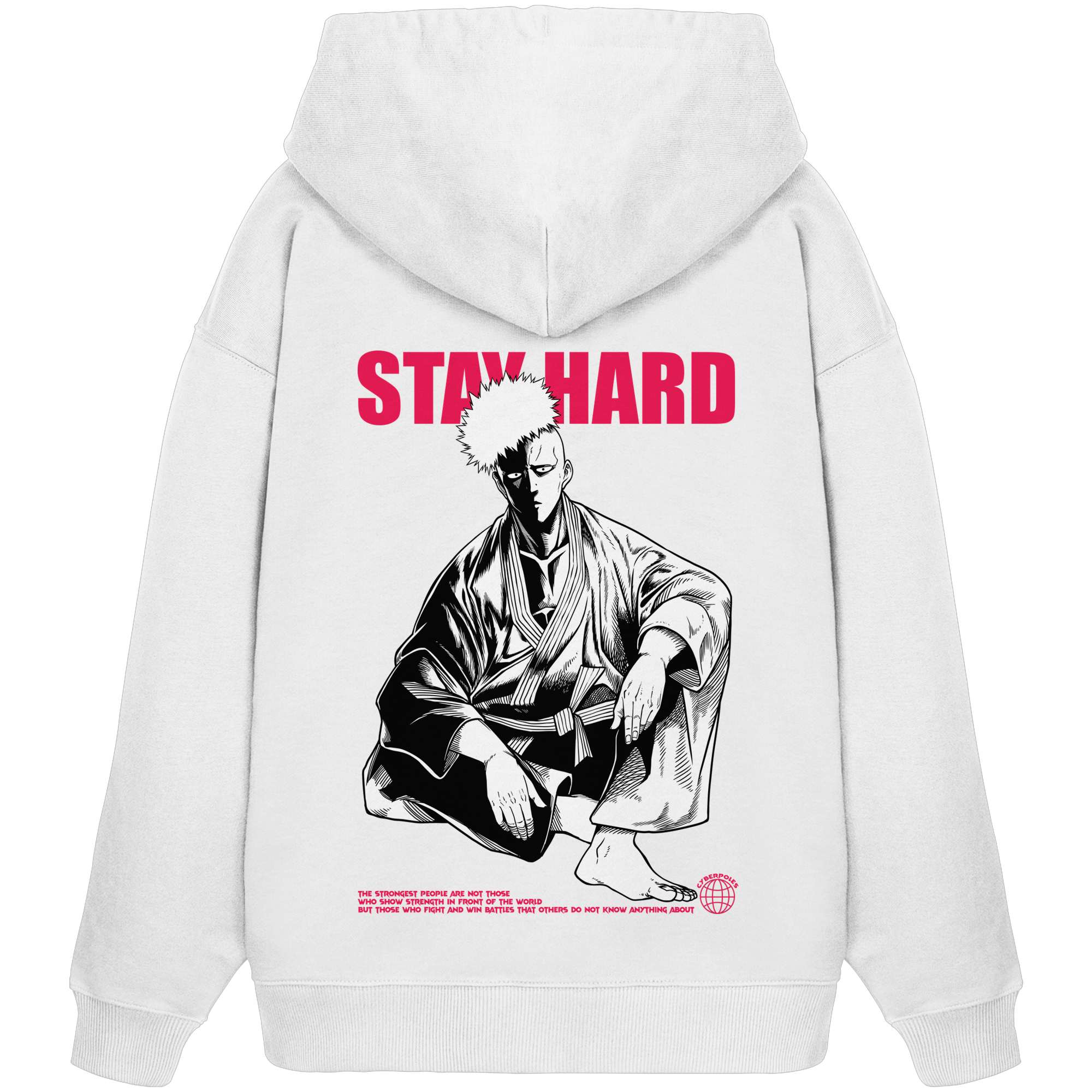 Saitama X Stay Hard - Organic Oversize Hoodie