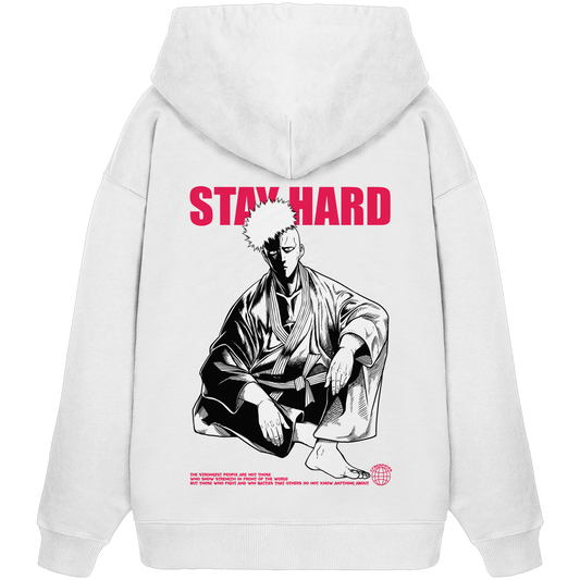 Saitama X Stay Hard - Organic Oversize Hoodie