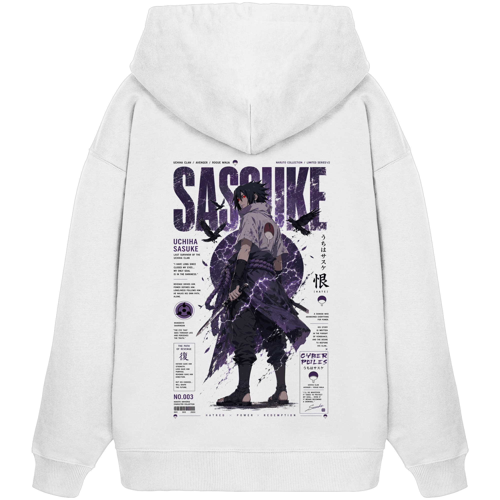 Sasuke X Naruto Collection V2 - Organic Oversize Hoodie