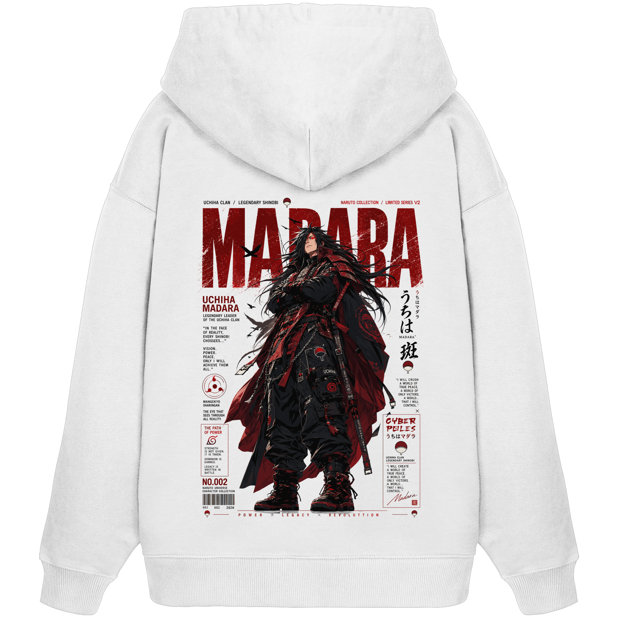 Madara X Naruto Collection V2 - Organic Oversize Hoodie