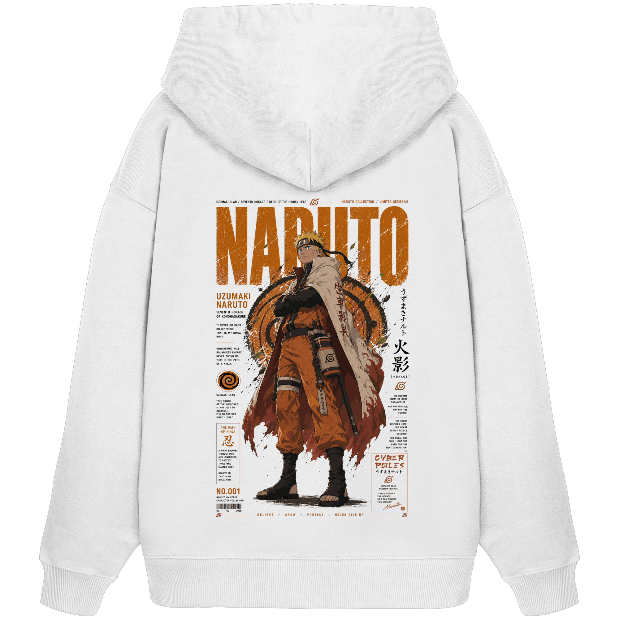 Naruto X Naruto Collection V2 - Organic Oversize Hoodie