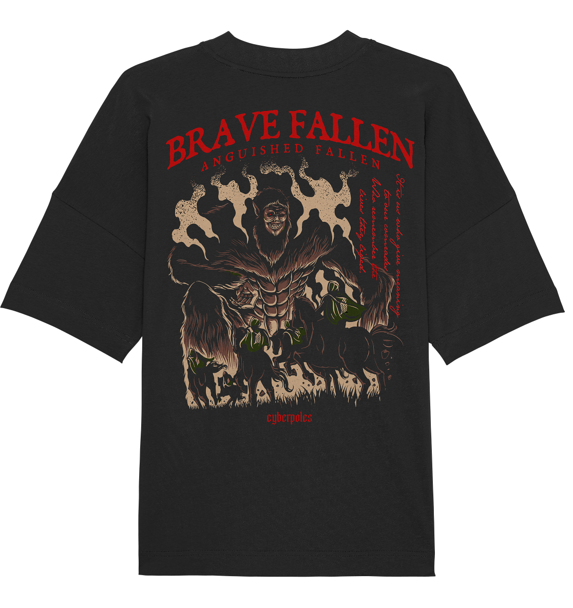 Titan X Brave Fallen - Organic Oversize Shirt