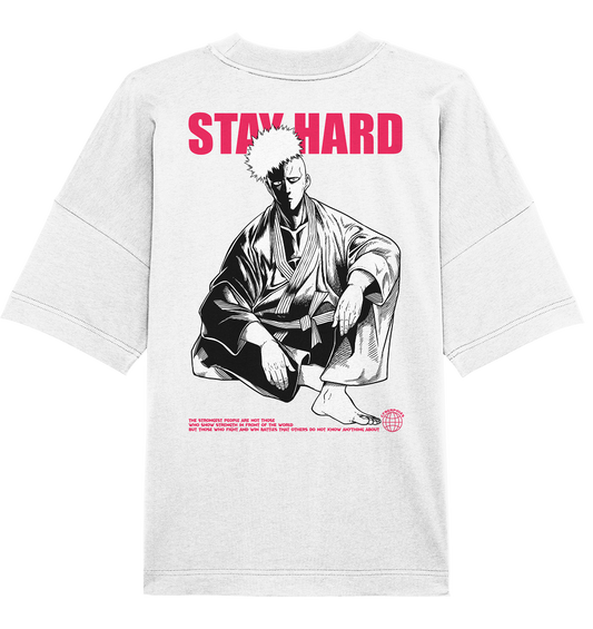 Saitama X Stay Hard - Organic Oversize Shirt