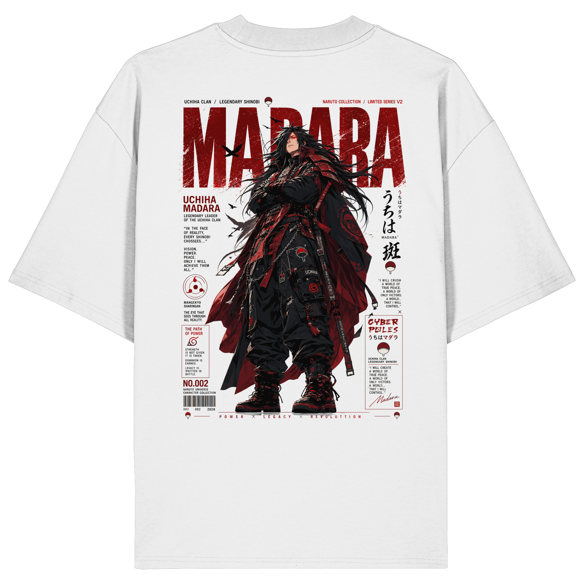 Madara X Naruto Collection V2 - Organic Oversize Shirt