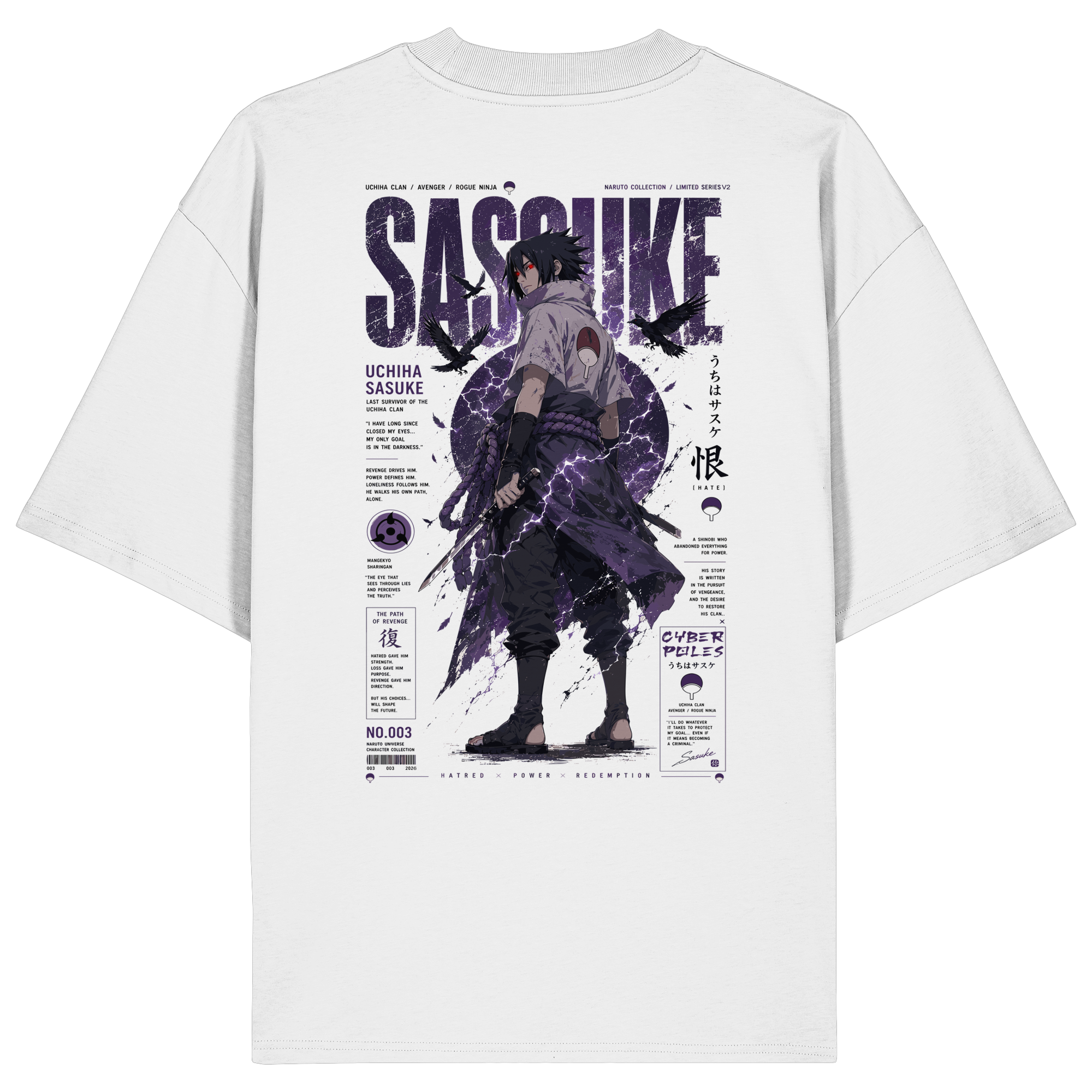 Sasuke X Naruto Collection V2 - Organic Oversize Shirt