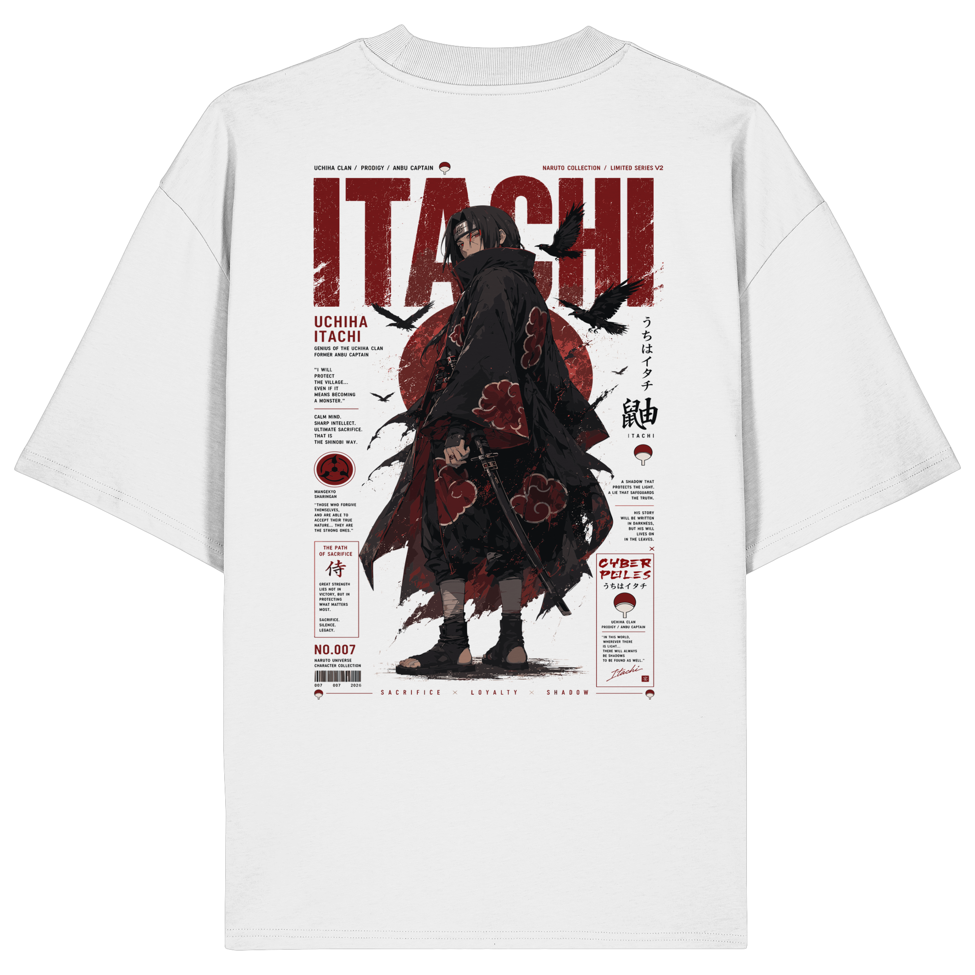 Itachi X Naruto Collection V2 - Organic Oversize Shirt