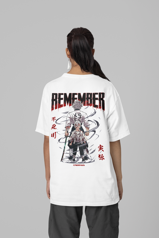 Sanemi X Remember - Organic Oversize Shirt