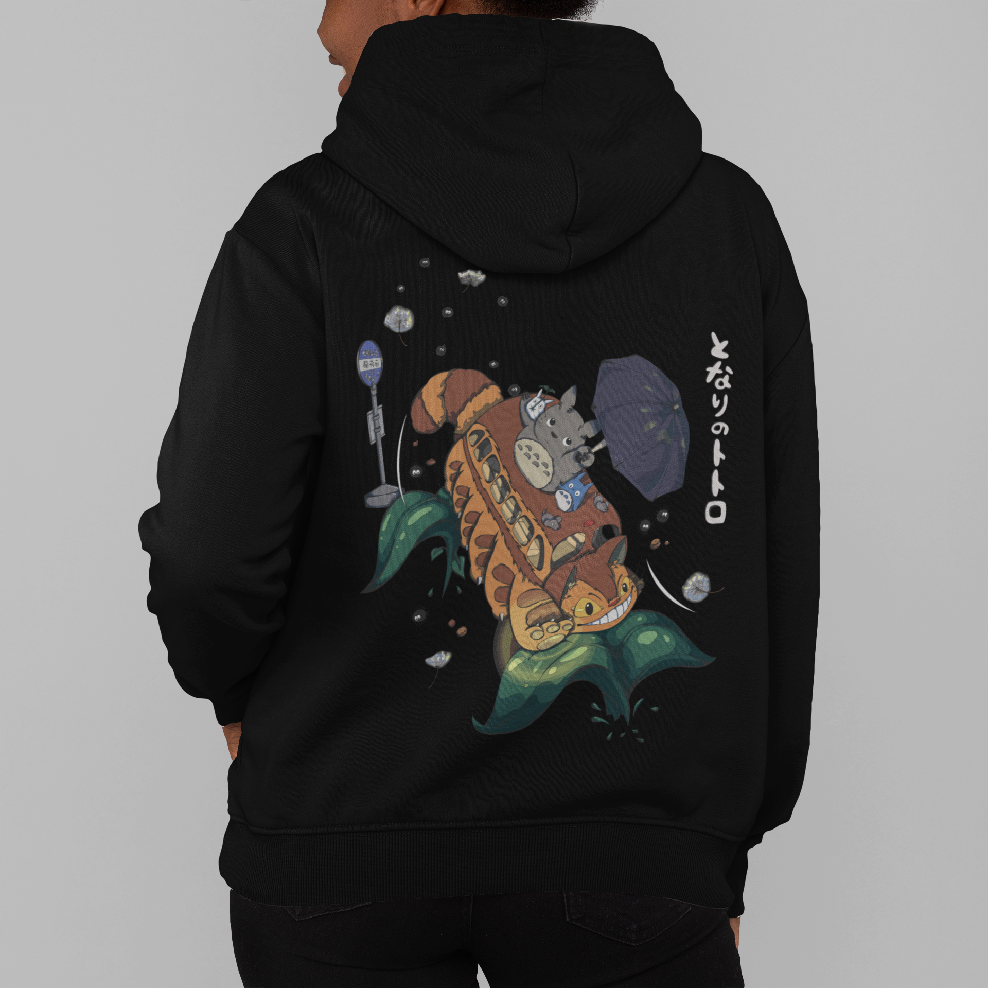 Totoro X Catbus - Organic Basic Hoodie