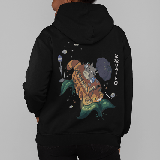 Totoro X Catbus - Organic Basic Hoodie