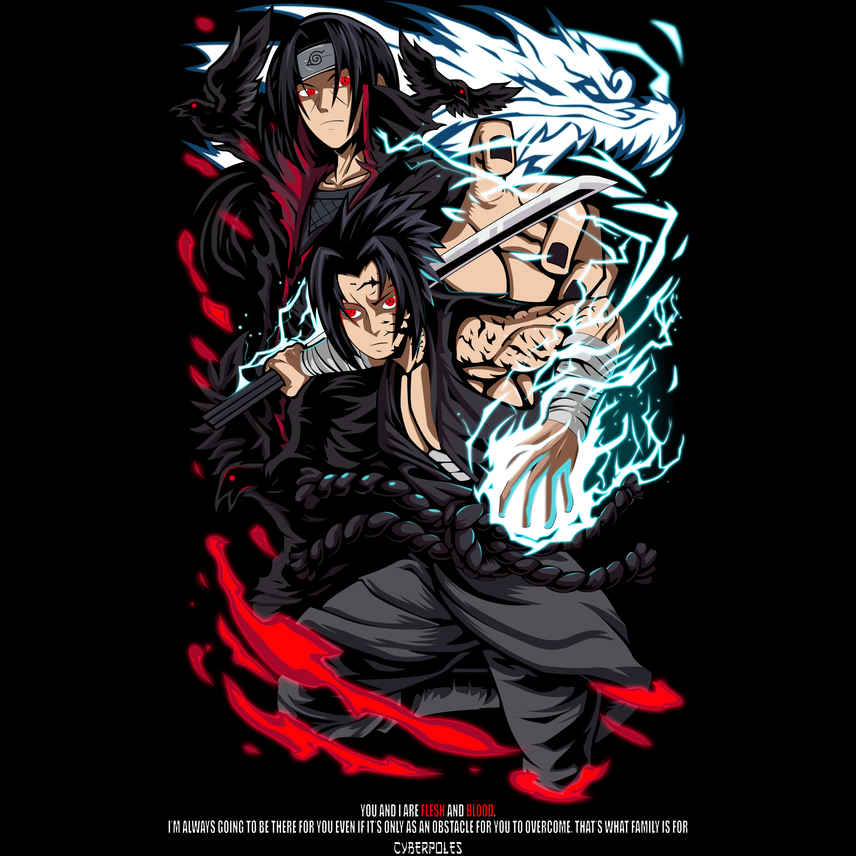 Uchiha X Brotherhood - Organic Oversize Shirt