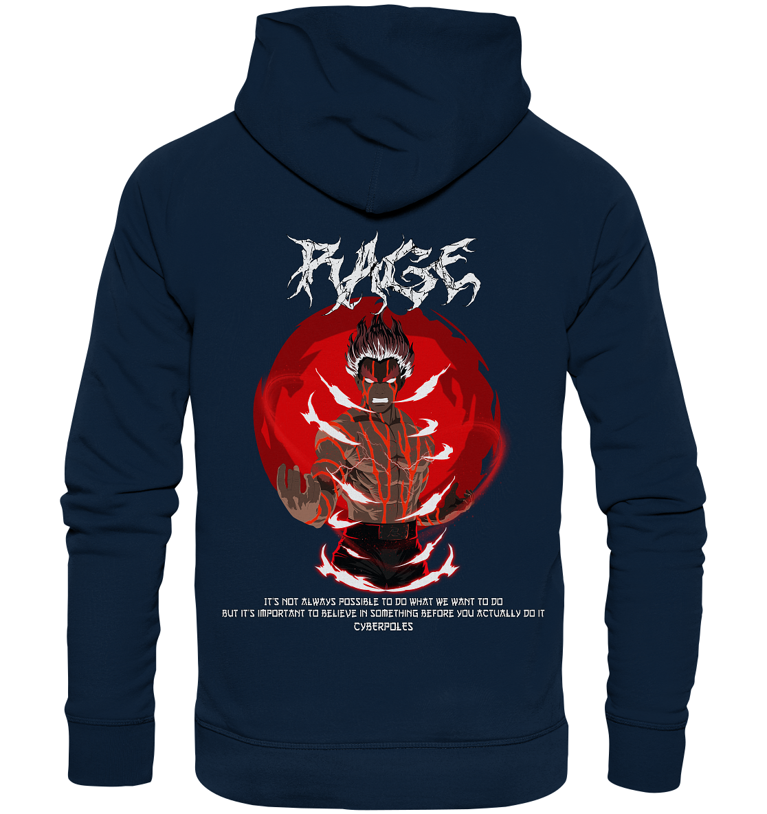 Might Guy X Rage - Organic Basic Hoodie