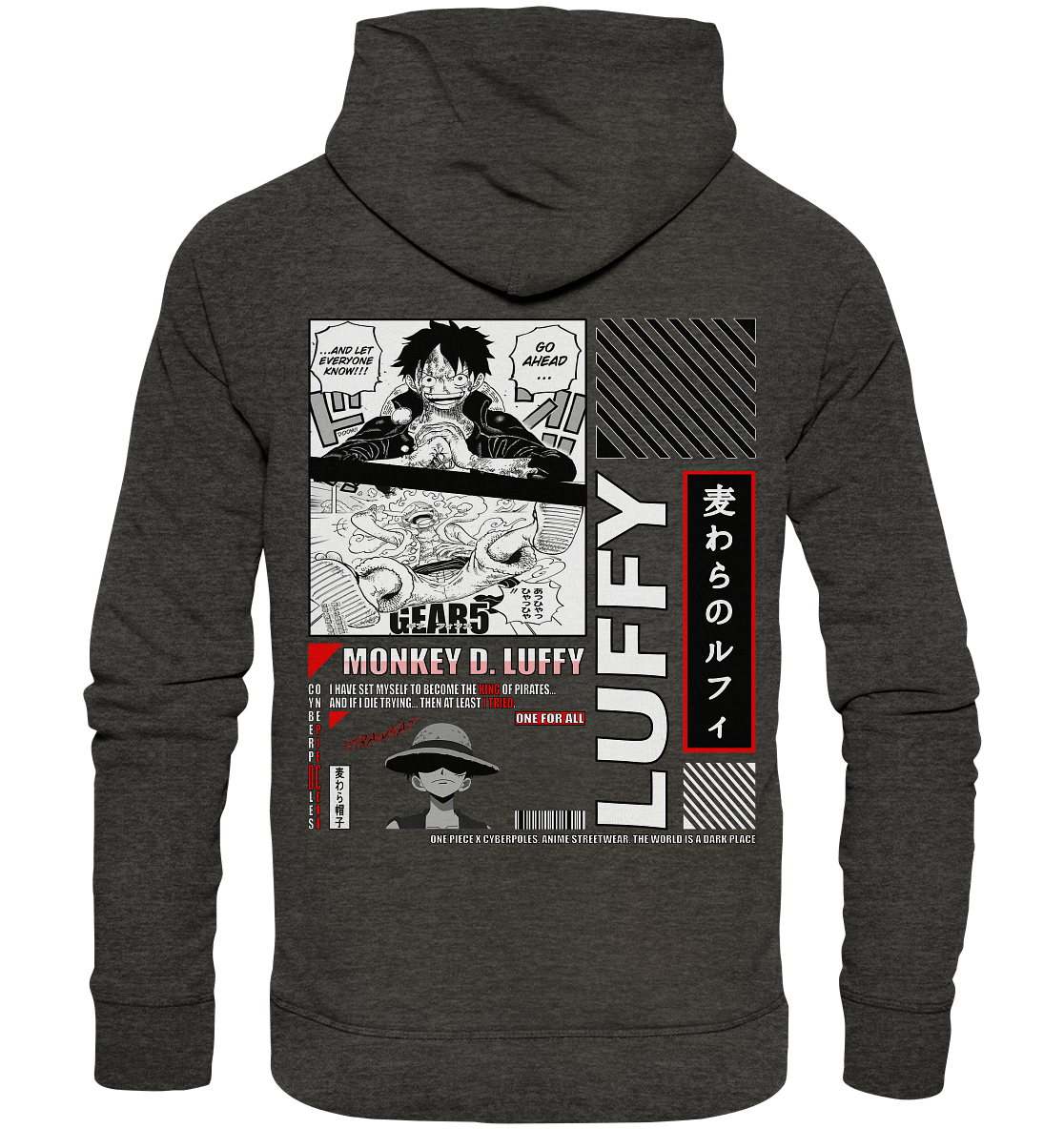 One Piece X Cyberpoles - Organic Basic Hoodie
