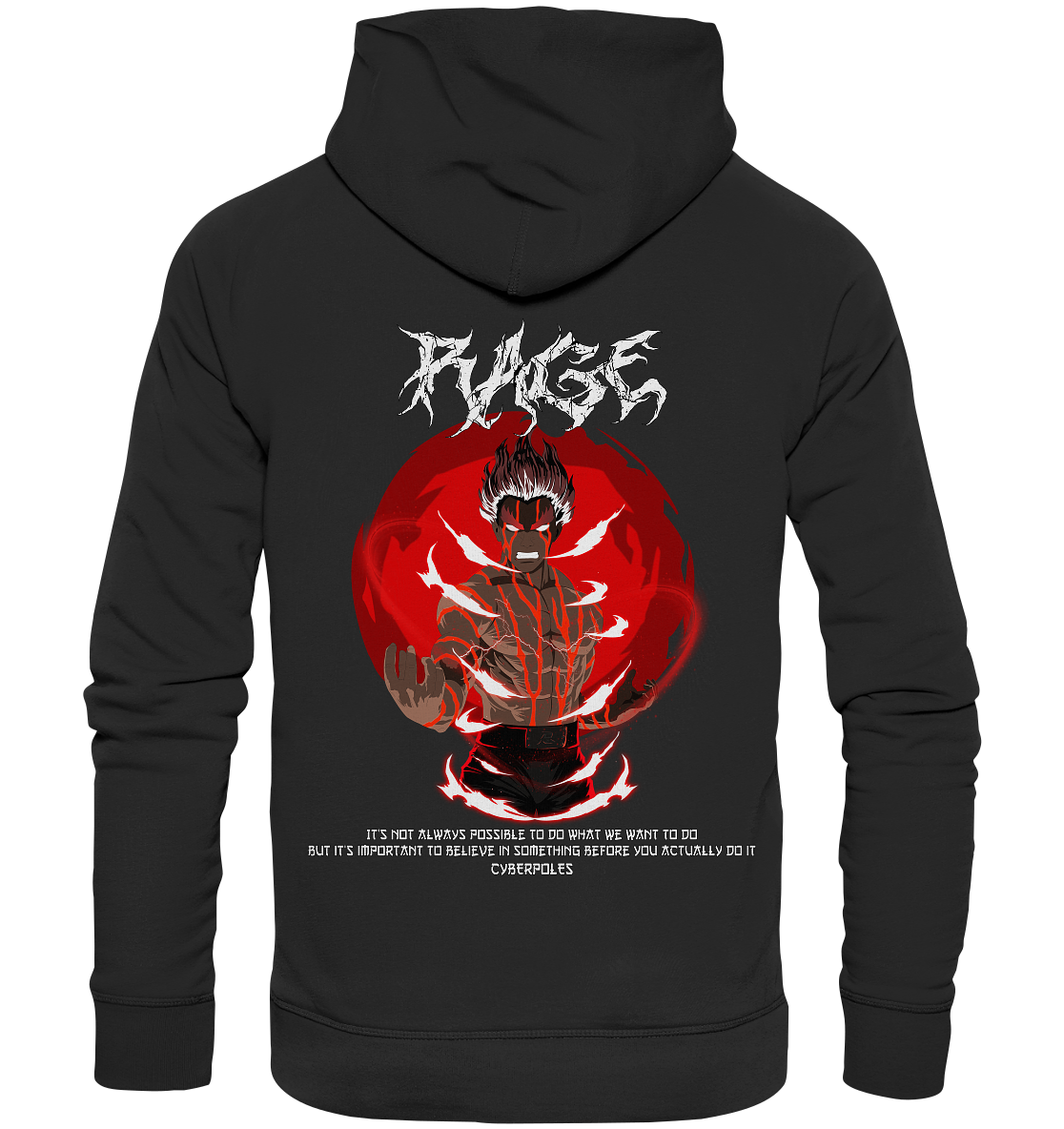 Might Guy X Rage - Organic Basic Hoodie