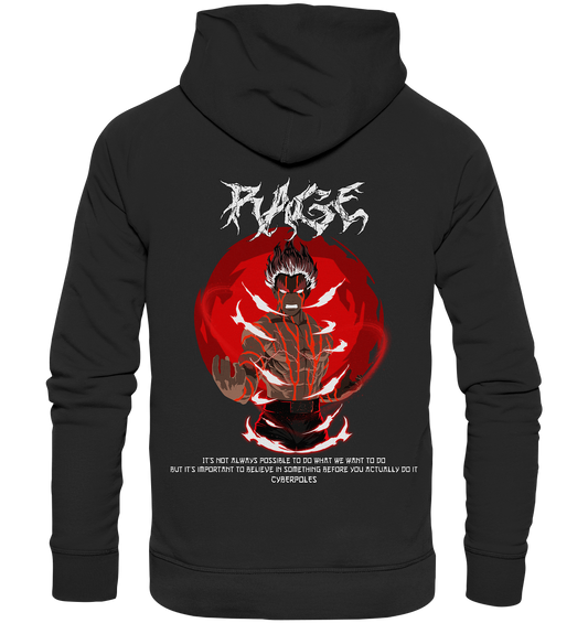 Might Guy X Rage - Organic Basic Hoodie