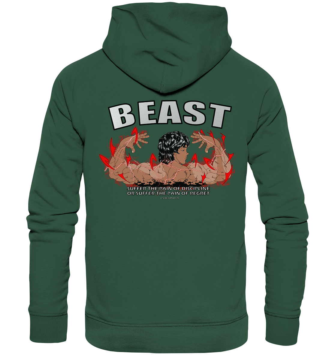 Baki X CyberPoles - Organic Basic Hoodie