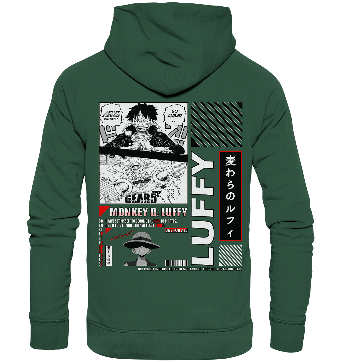 One Piece X Cyberpoles - Organic Basic Hoodie