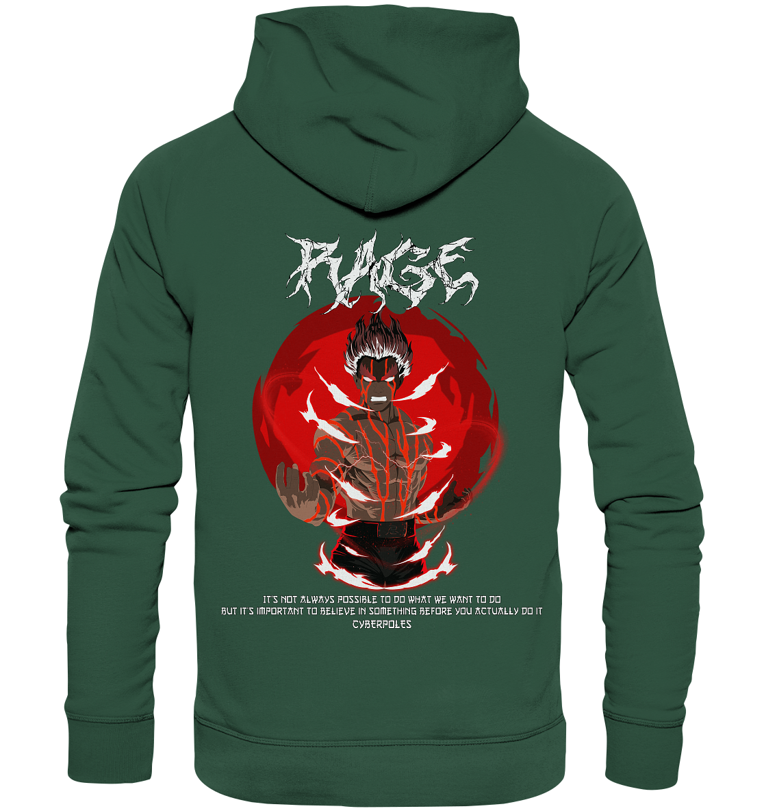 Might Guy X Rage - Organic Basic Hoodie