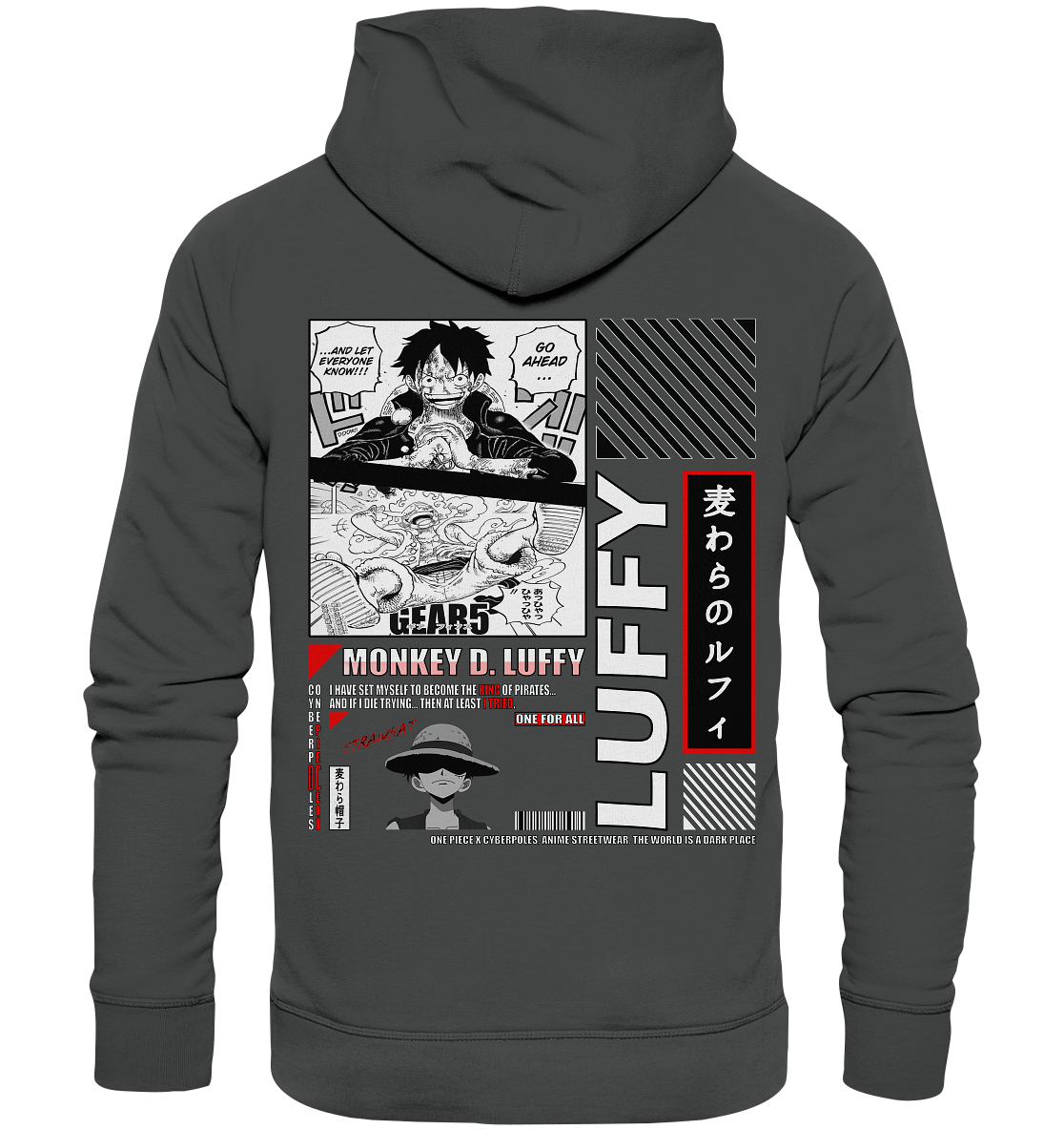 One Piece X Cyberpoles - Organic Basic Hoodie