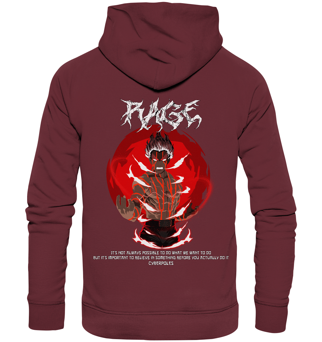 Might Guy X Rage - Organic Basic Hoodie