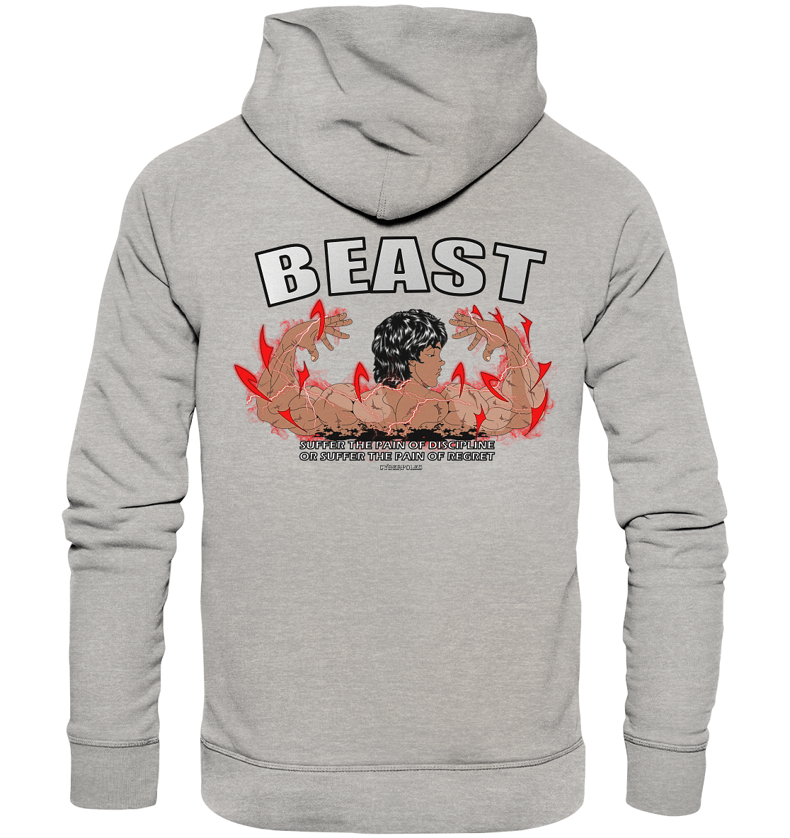 Baki X CyberPoles - Organic Basic Hoodie