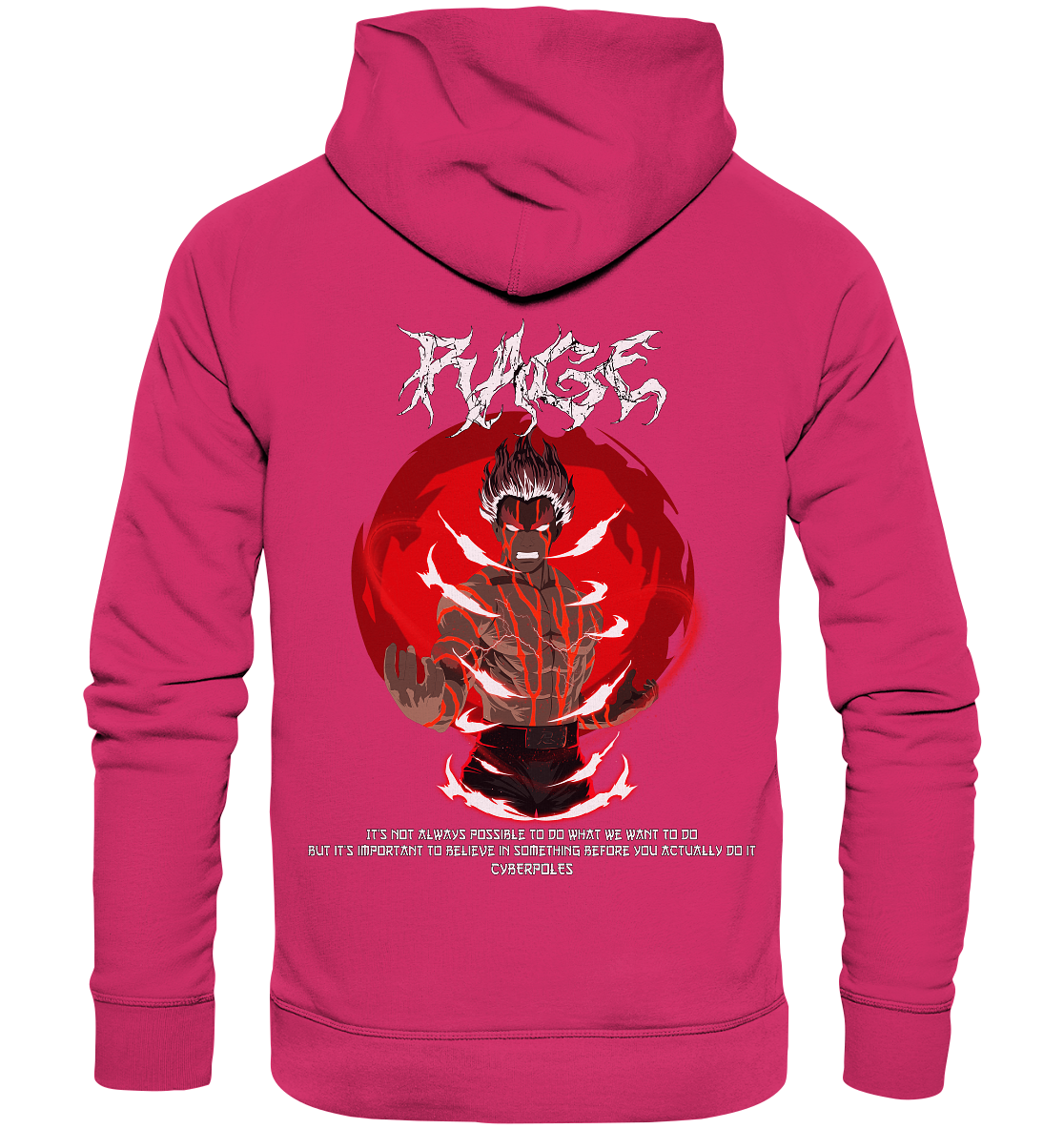 Might Guy X Rage - Organic Basic Hoodie