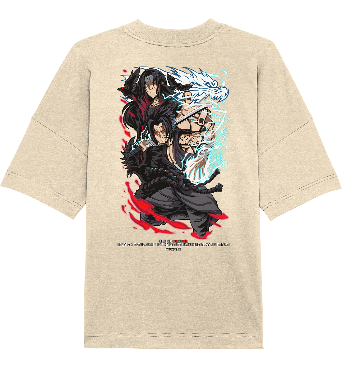 Uchiha X Brotherhood - Organic Oversize Shirt