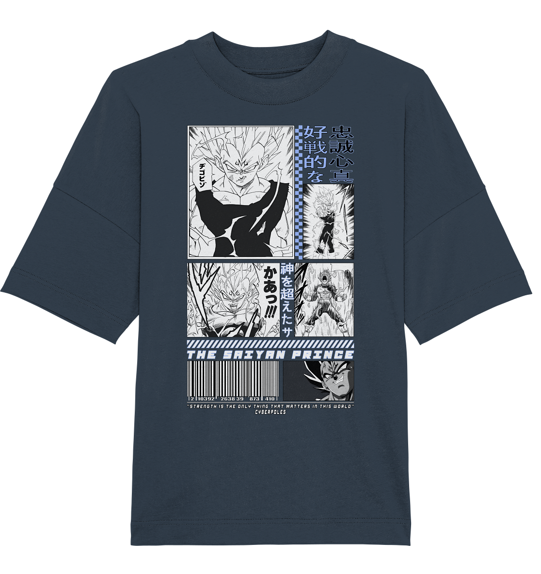 Vegeta X Cyberpoles - Organic Oversize Shirt