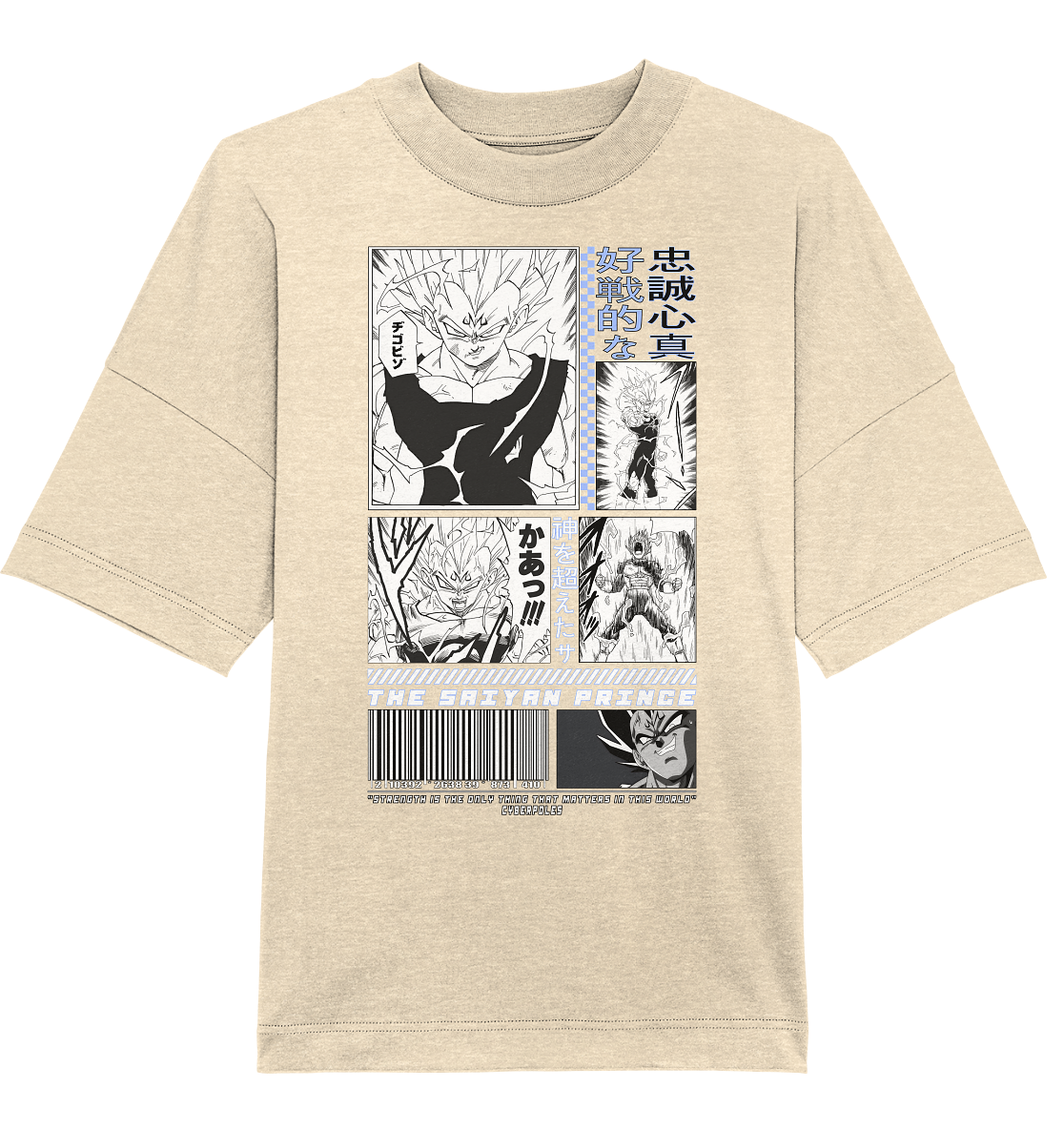 Vegeta X Cyberpoles - Organic Oversize Shirt