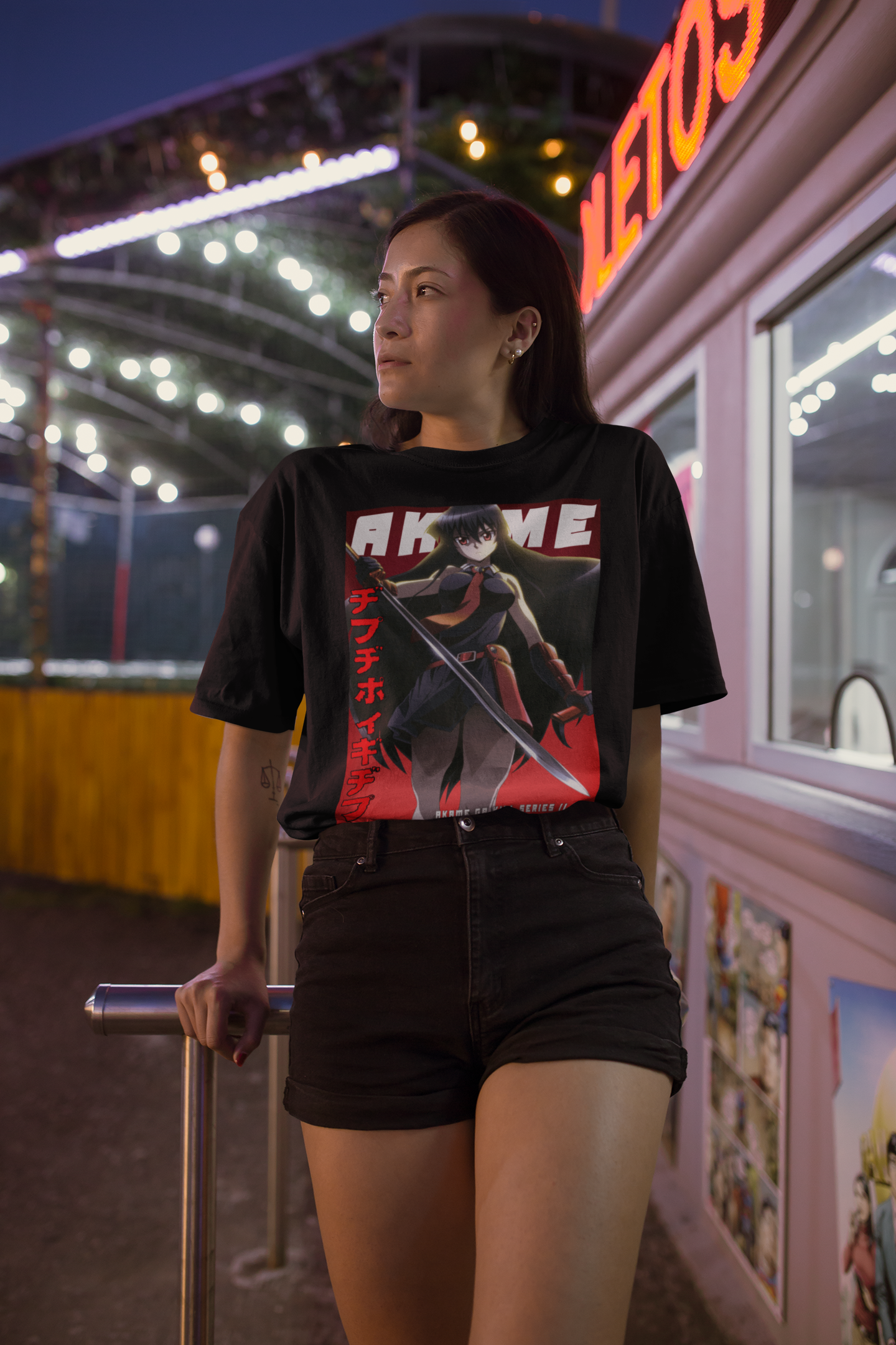 Akame X Cyberpoles - Organic Oversize Shirt